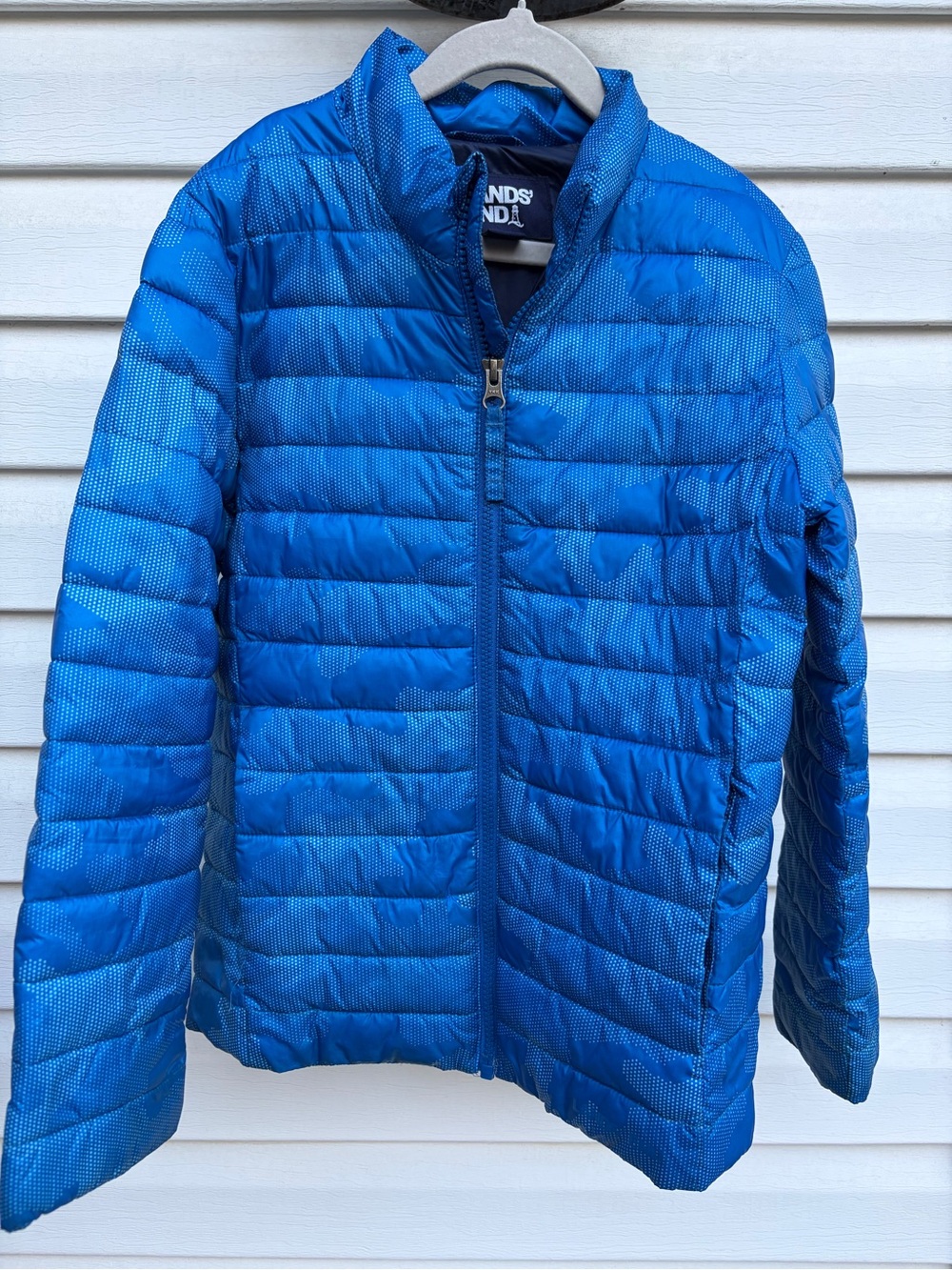 Lands’ End Kids Blue Lightweight Puffer Jacket Size 6 Small